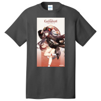 Genshin Impact Hu Tao Poster Red Basic T-shirt | Artistshot