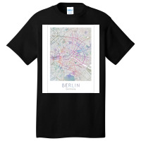 Berlin City Map Europe Germany Travel Basic T-shirt | Artistshot