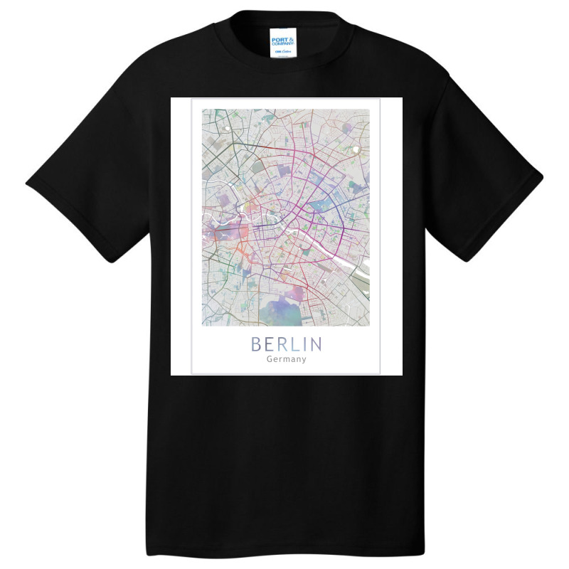 Berlin City Map Europe Germany Travel Basic T-shirt | Artistshot