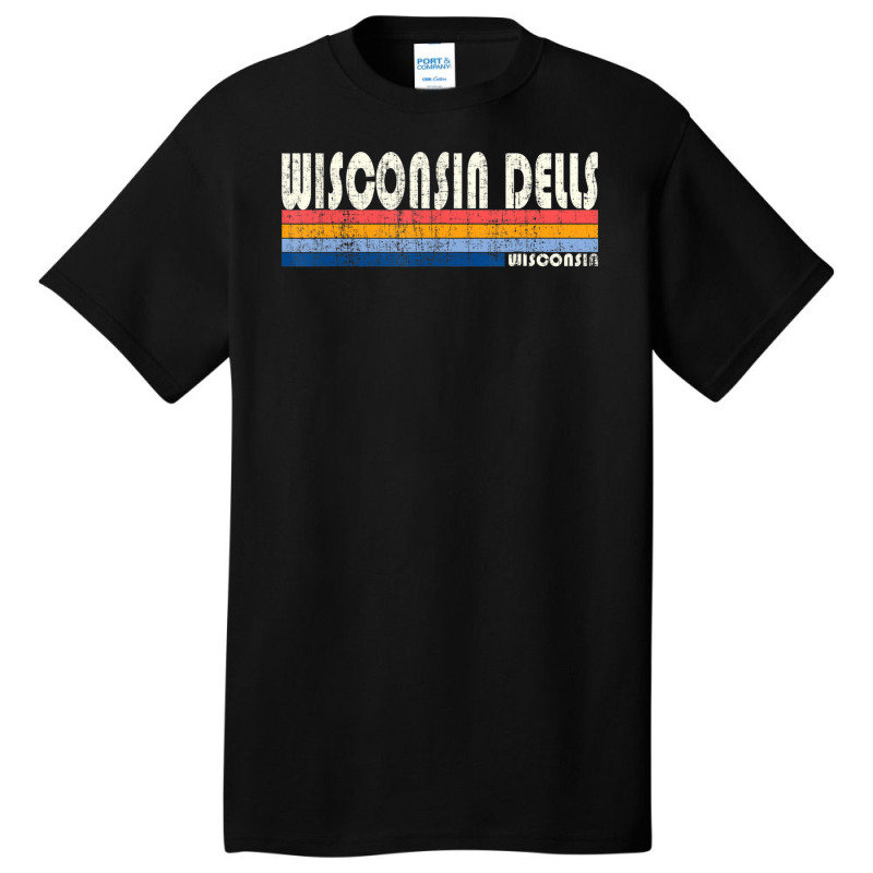 Vintage 70s 80s Style Wisconsin Dells Wi Basic T-shirt | Artistshot