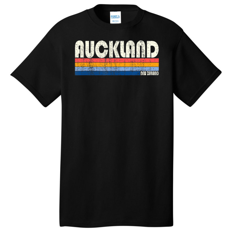 Limited Edition Vintage 70s Auckland, New Zealand Basic T-shirt by michaelyounger19 | Artistshot