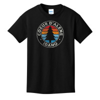 Coeur D'alene Idaho Id Vintage Retro 70s Basic Youth T-shirt | Artistshot