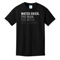 Mens Water Skier Skiing Man The Myth Legend Ski T Shirt Basic Youth T-shirt | Artistshot