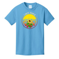 I Hate People Sassy Girls Sunflower Retro 70s Style Basic Youth T-shirt | Artistshot