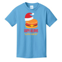 Trending Happy Holidays With Cheese Shirt Christmas Cheeseburger Gift- Basic Youth T-shirt | Artistshot