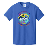 Traverse City Michigan Fishing Town, Clown Triggerfish With Colorful P Basic Youth T-shirt | Artistshot