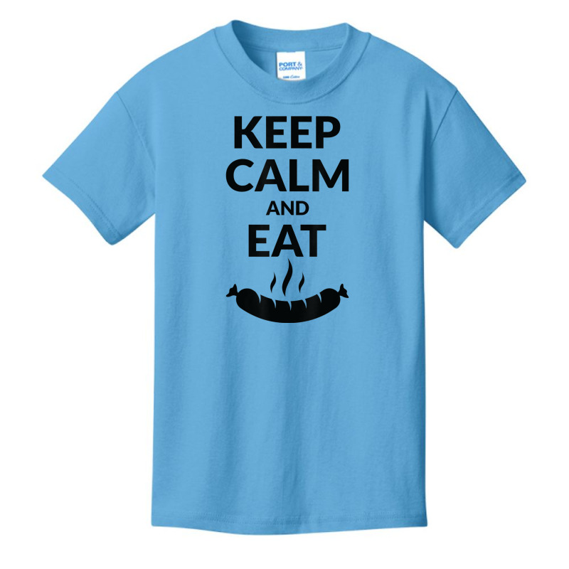 Keep Calm And Eat Sausage T Shirt Basic Youth T-shirt by tousey | Artistshot