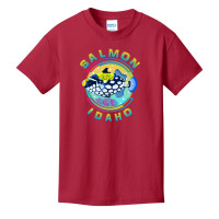 Trending Salmon Idaho Fishing Town, Clown Triggerfish With Colorful Pa Basic Youth T-shirt | Artistshot