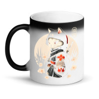 Japanese Samurai Cat Tattoo, Kawaii Ninja Cat Magic Mug | Artistshot