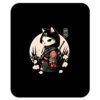 Japanese Samurai Cat Tattoo, Kawaii Ninja Cat Mousepad | Artistshot