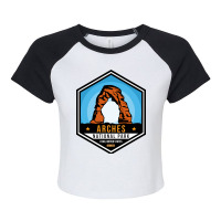 Arches National Park Raglan Crop Top | Artistshot