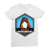 Arches National Park Ladies Fitted T-shirt | Artistshot