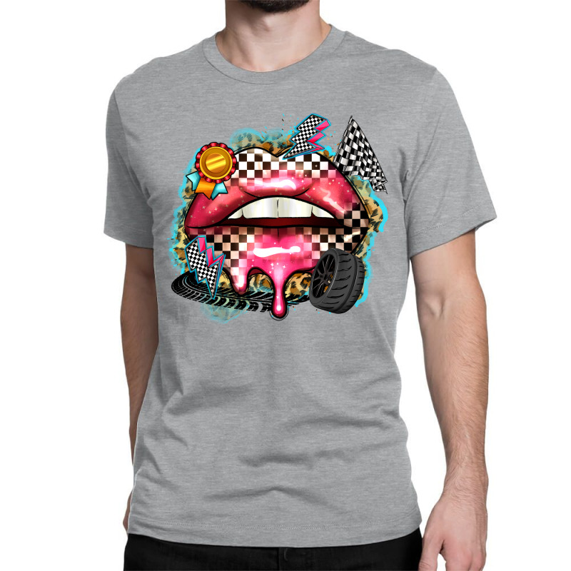 Race Lips Classic T-shirt by Zillion Design Studio | Artistshot