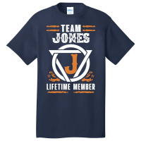 Limited Edition Family Name Team Jones Lifetime Member Basic T-shirt | Artistshot