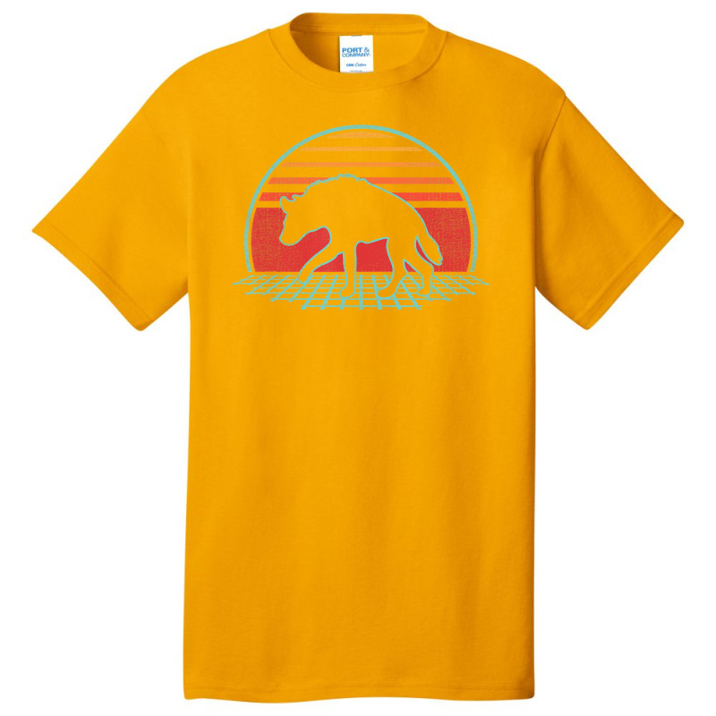 Limited Edition Hyena Retro Safari Wildlife Vintage 80s Style Basic T-shirt | Artistshot