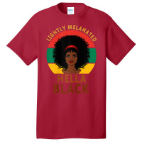 Womens Women Lightly Melanated Hella Black Melanin Pride Afrogift Basic T-shirt | Artistshot