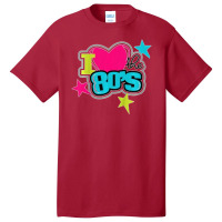 Hot Trend Kids I Love Heart The 80s Pop Culture 1980s Kids Boy Girl Basic T-shirt | Artistshot