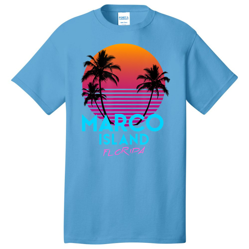 Hot Trend Marco Island Florida Retro 80s Basic T-shirt by haodinhvan1 | Artistshot