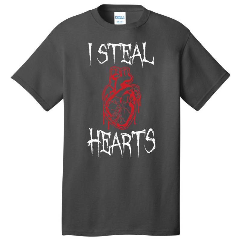 I Steal Hearts T Valentines Day Dinosaur Boys Kid (20) Basic T-shirt | Artistshot