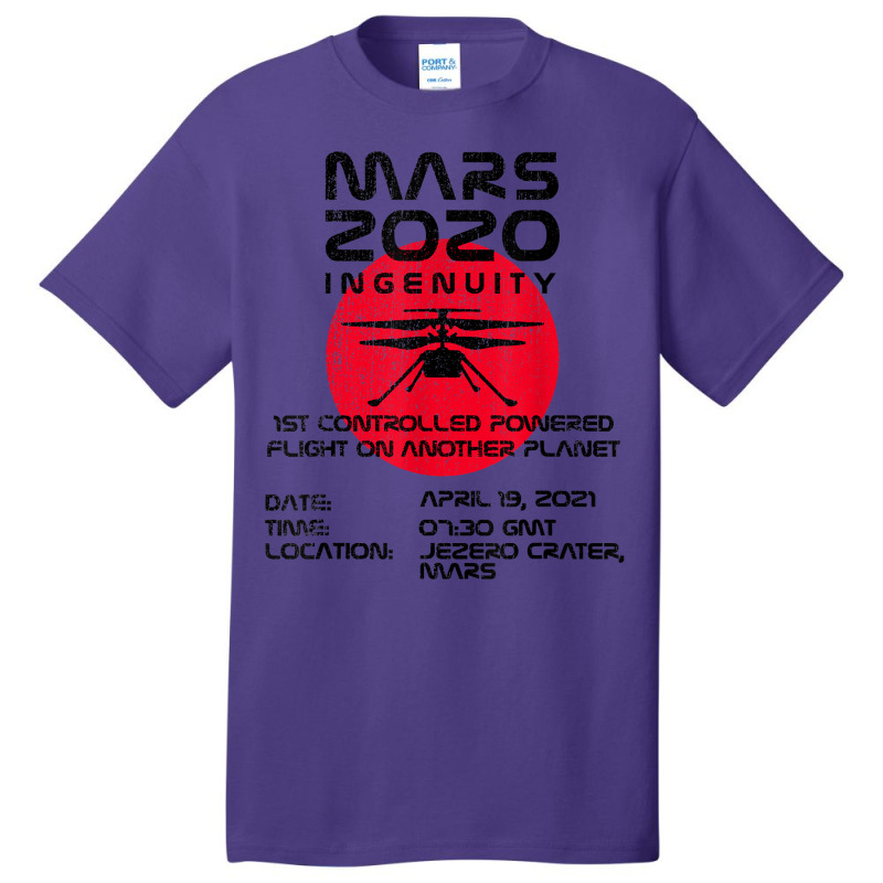 Ingenuity Helicopter Flight Flying Mars 2020 Girls Kids Boys T Shirt Basic T-shirt | Artistshot