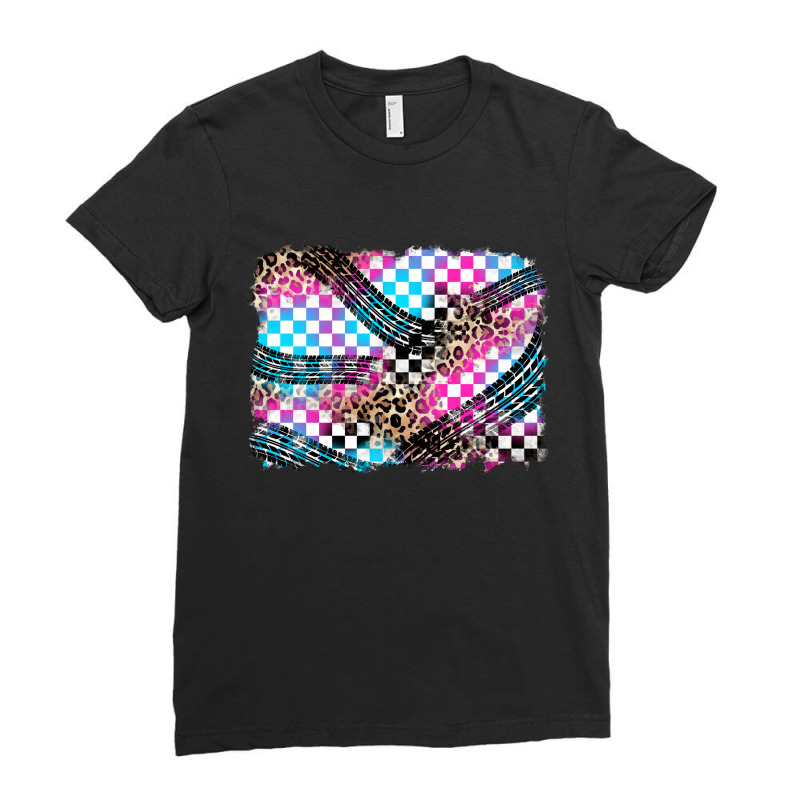 Race Background Ladies Fitted T-Shirt by Zillion Design Studio | Artistshot