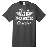 Hot Trend Proud Us Air Force Cousin Pride Military Family Basic T-shirt | Artistshot