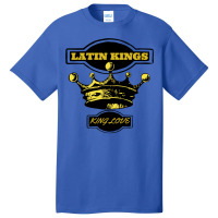 Latin Kings Inspired Crown With Words King Love Old School Style Basic T-shirt | Artistshot