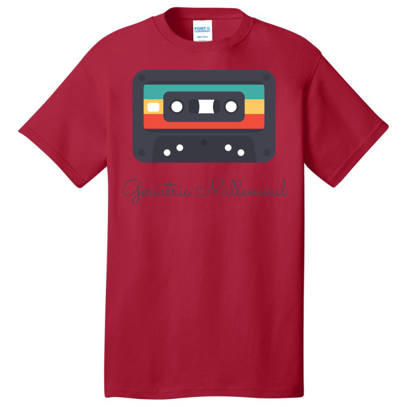 Geriatric Millennial Cassette Design Classic  (1) (1) (1) (1) Basic T-shirt by kaistosylinj | Artistshot