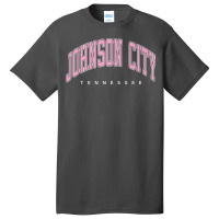 Johnson City Tennessee Tn Varsity Style Pink Text Premium Basic T-shirt | Artistshot