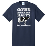 Cool Cow Art For Men Women Cow Farmer Dairy Cows Farm Animal Basic T-shirt | Artistshot