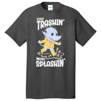 Trending Rainy Day - Less Trashin More Splashin Possum Basic T-shirt | Artistshot