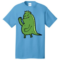 Ms Green Toothy Dinosaur Monster Basic T-shirt | Artistshot