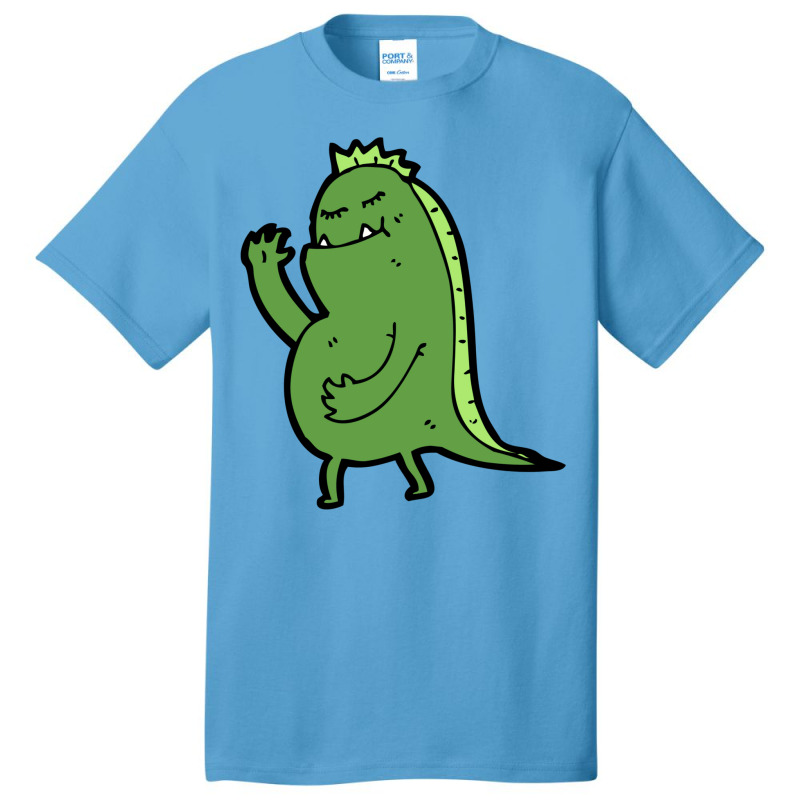 Ms Green Toothy Dinosaur Monster Basic T-shirt | Artistshot