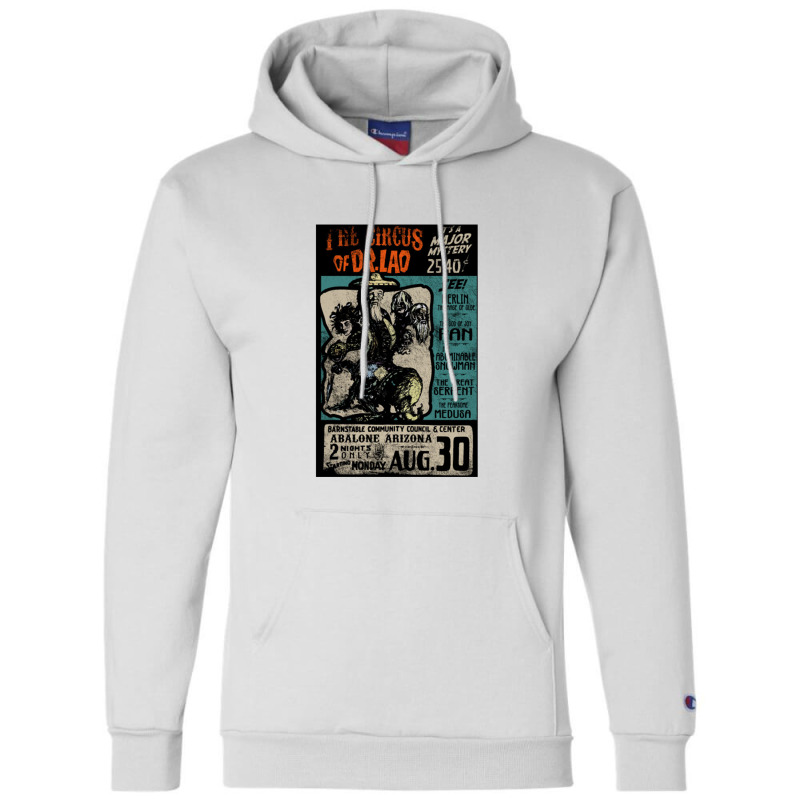 The Circus Of Dr. Lao,  7 Faces Of Dr Lao Champion Hoodie | Artistshot