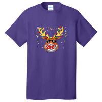 Reindeer In Mask Vaccination Merry 1 Basic T-shirt | Artistshot