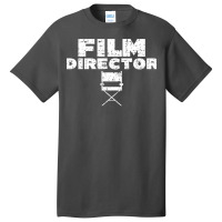 Film Director Movie Crew Chair Uniform Back Only Premium  80s Vintage Basic T-shirt | Artistshot