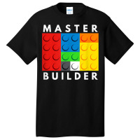 Master Builder Building Blocks Brick Builders Toys Present T Shirt Basic T-shirt | Artistshot