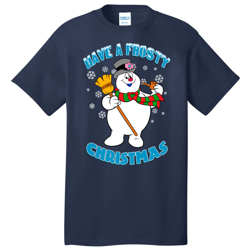 Frosty The Snowman Blue Basic T-shirt | Artistshot