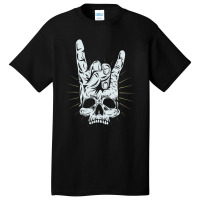 Hot Trend Rock And Roll Skull Hand Basic T-shirt | Artistshot