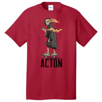 Limited Edition Acton Los Angeles California, Skeleton On A Skateboard Basic T-shirt | Artistshot