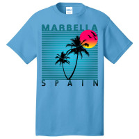 Marbella Spain Summer Beach Sun Vacations Souvenir Tshirt Baby 70s Basic T-shirt | Artistshot