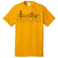 Milwaukee City Minimal 80s Aesthetic Basic T-shirt | Artistshot