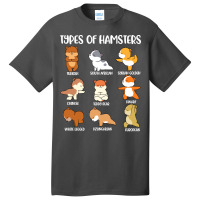 Types Of Hamsters Funny Hamster Music Girl Basic T-shirt | Artistshot