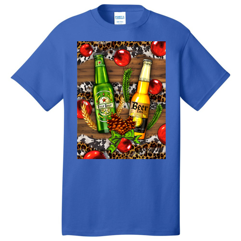 Beer Bottles With Wheat And Barley Basic T-shirt | Artistshot