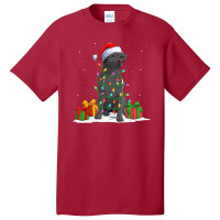 Black Lab Labrador Christmas Lights Pajama Dog Lover Xmas Basic T-shirt | Artistshot