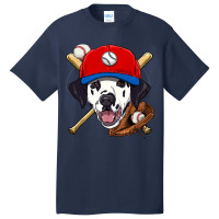 Dalmatian Baseball Dog Lovers Baseball Player 126.png Basic T-shirt | Artistshot