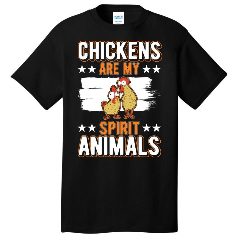 Limited Edition Chickens Spirit Animal Chicken-56wqo Basic T-shirt by webberkyla | Artistshot