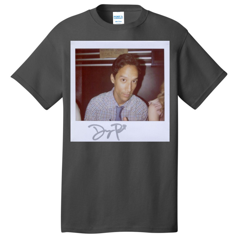 Danny Pudi Autographed Polaroid Poster Hippie (1) Basic T-shirt | Artistshot