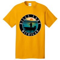 Limited Edition Bills Lake Fishing Michigan Sunset Basic T-shirt | Artistshot