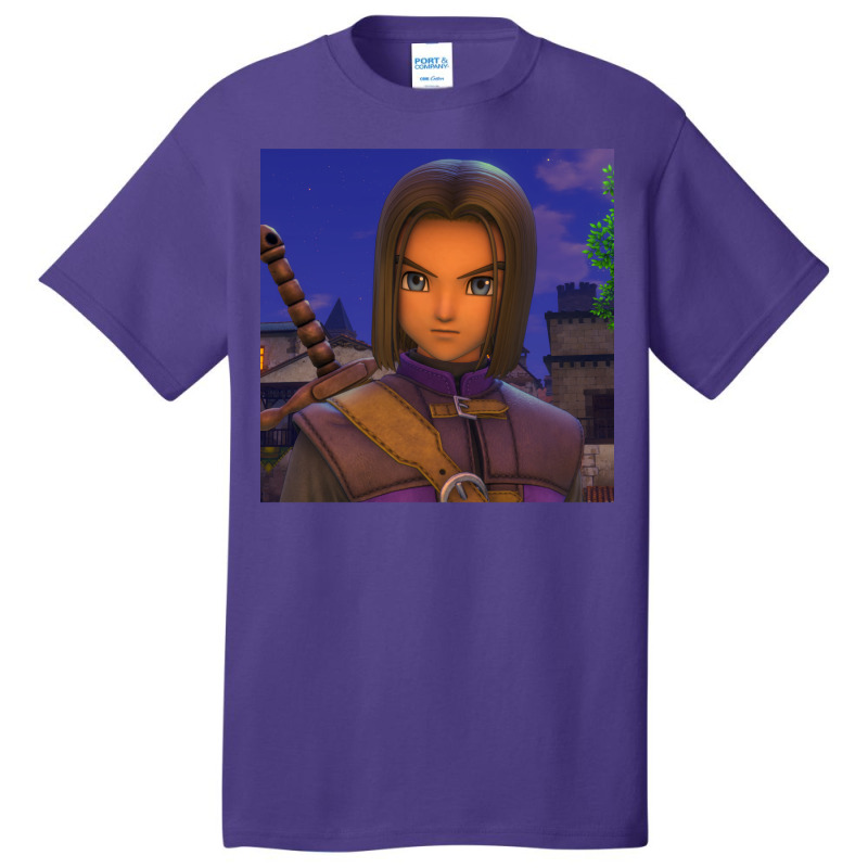 Hero Portrait   Dragon Quest Xi Basic T-shirt by knpckrusevf | Artistshot